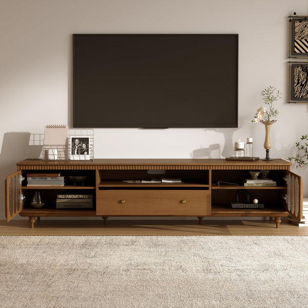 78.74" Mid-Century Modern TV Stand with Storage