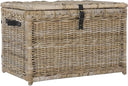 Wicker Storage Trunk with Lid – Collapsible Rattan Chest