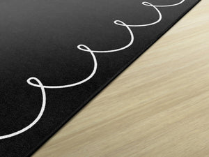 Kids Educational Classroom Area Rug, Scribbles, Nylon Tufted