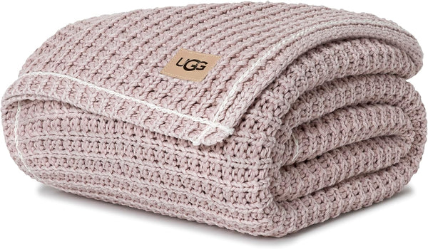 Waffle Knit Cotton Throw Blanket — 50" x 70"