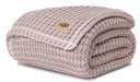Cotton Waffle Knit Throw Blanket 50x70 Inch