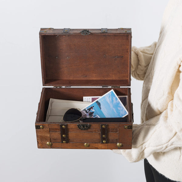 Small Decorative Wooden Trunk Chest