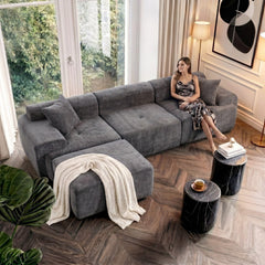119" Modular Sectional Sofa with Deep Seat & Chaise