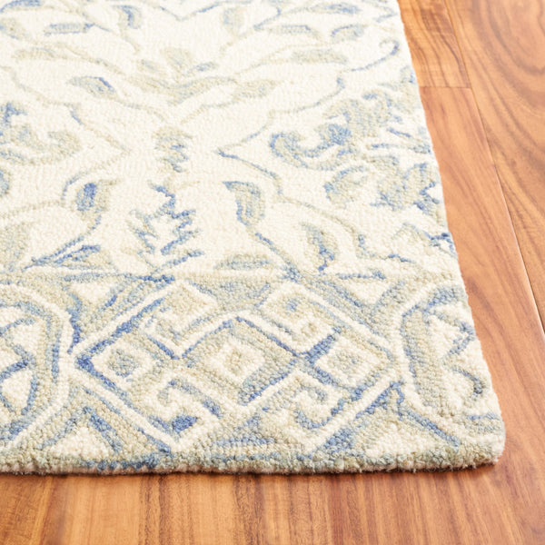 Hand-Tufted Wool Area Rug – 10' x 14' Geometric Dip Dye