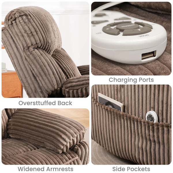 Power Recliner Chair with Massage & Heat