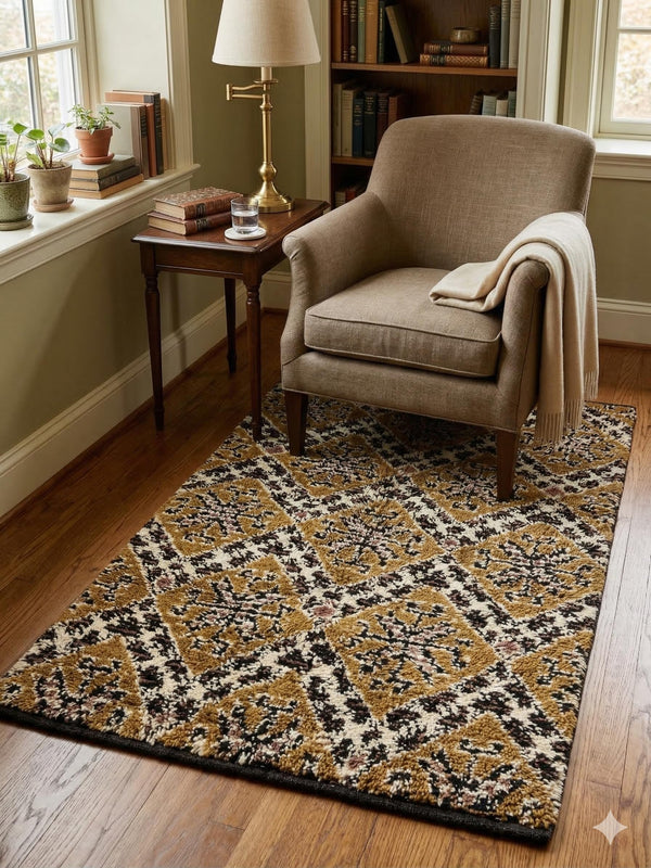 Handmade Moroccan Berber Wool Shag Rug 3' x 5'