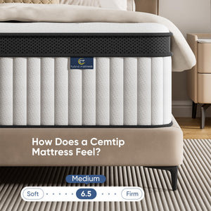 Hybrid Pocket Spring Memory Foam Mattress – Medium Firm, Fiberglass Free