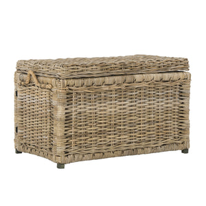 Wicker Storage Trunk with Removable Lid
