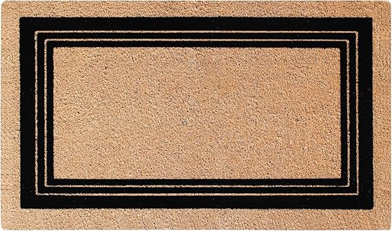 Natural Coir Anti-Shed Doormat with PVC Backing – Multiple Sizes