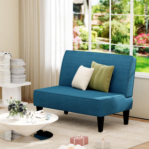 2-Seater Loveseat Sofa with Wooden Legs