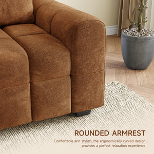 Modern 3-Seater Chenille Sofa Couch