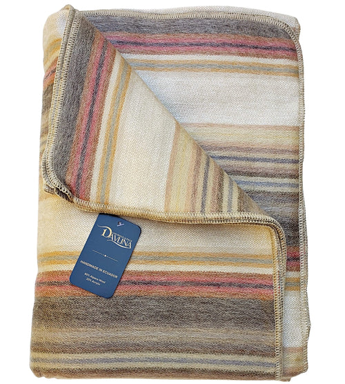 Alpaca Wool Throw Blanket – Soft, Lightweight & Hypoallergenic