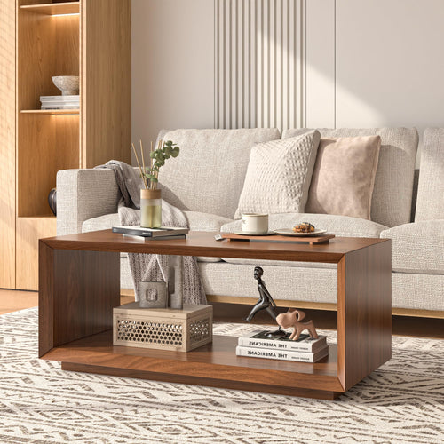 Mid-Century Modern Rectangle Coffee Table