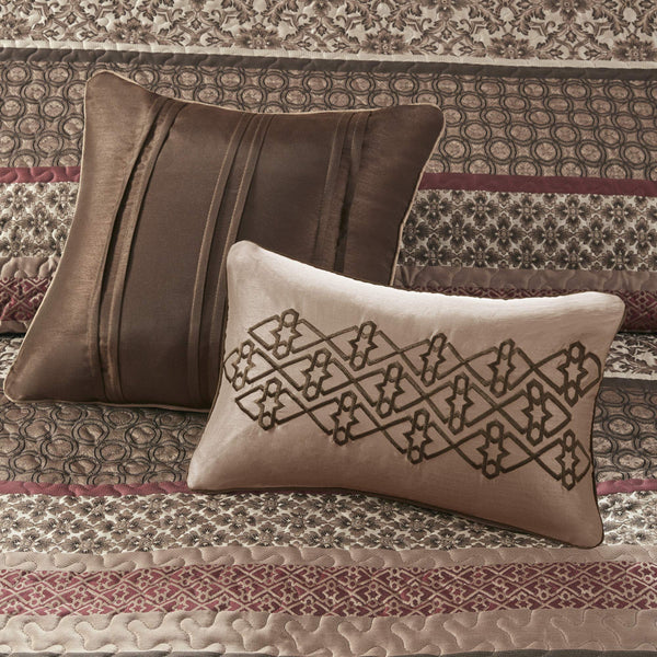 5-Piece Reversible Quilted Bedspread Set – Oversized King & Queen