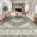 12x15 Washable Oriental Area Rug – Low Pile, Non-Slip, Stain Resistant
