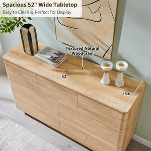 52" Wide 7-Drawer Dresser with Push-to-Open Storage