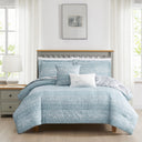 Reversible Queen Comforter Set – 5 Piece Floral Bedding