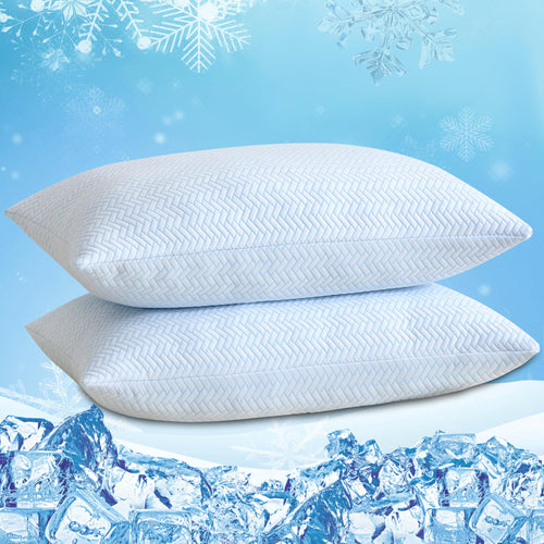 Cooling Pillow Queen Size Set of 2 – Shredded Memory Foam