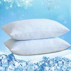 Cooling Pillow Set of 2 – Adjustable Shredded Memory Foam