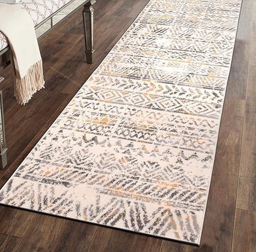 Geometric Boho Runner Rug 2'7" x 10'