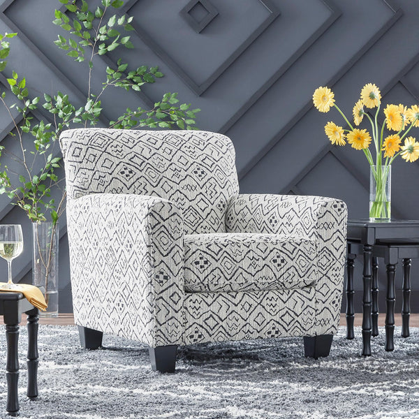 Contemporary Accent Chair – Gray & Black