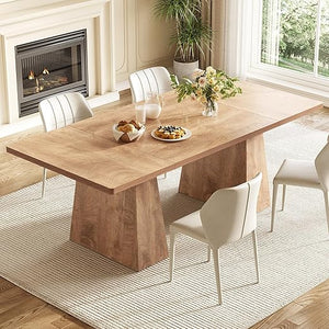 63" Rectangular Dining Table for 4–6 People with Heavy Duty Legs