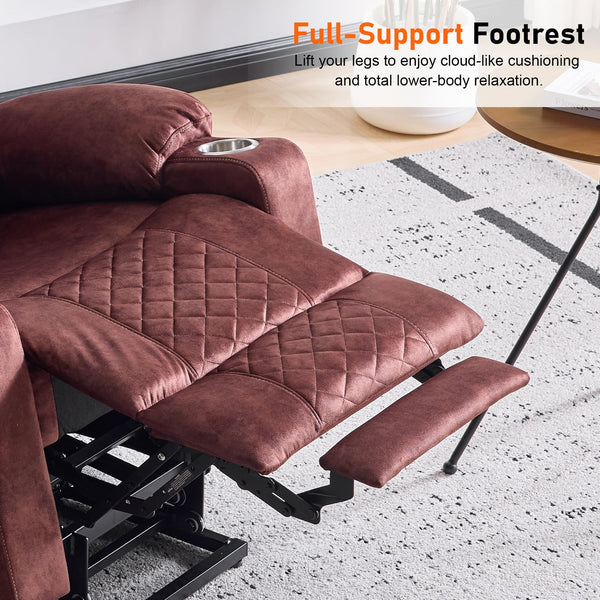 Oversized Power Lift Recliner Chair with Massage & Heat