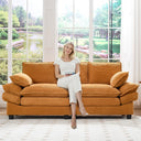 83" Corduroy Loveseat Sofa – 2-Seat Couch with Padded Cushions