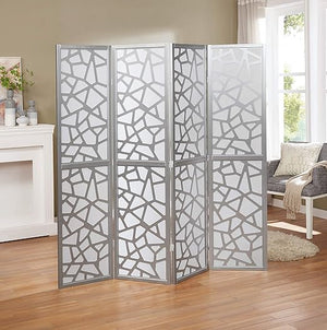 4-Panel Folding Room Divider Screen