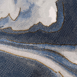 Modern Grey Area Rug 6x9 - Machine Washable