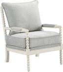 Spindle Accent Chair with Wood Frame