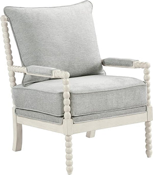 Spindle Accent Chair with Wood Frame