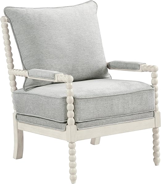 Spindle Accent Chair with Wood Frame