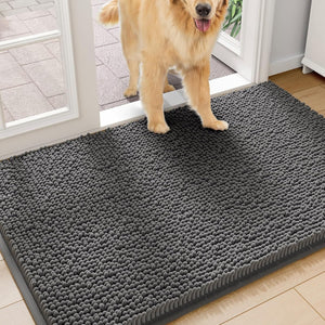 Chenille Door Mat – Absorbent, Non-Slip, Machine Washable