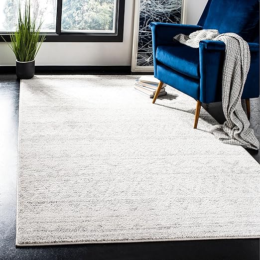 10x14 Moroccan Boho Area Rug – Ivory, Non-Shedding, Power Loomed