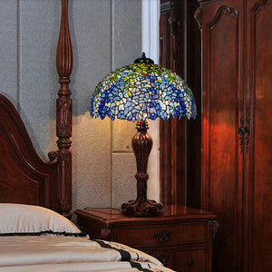 Tiffany Style Purple Wisteria Table Lamp