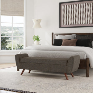 Modern Storage Bench with Wood Legs