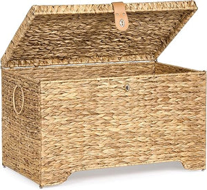 Woven Storage Basket with Lid