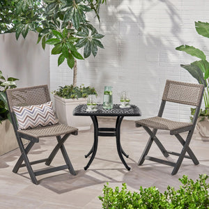 Cast Aluminum Square Outdoor Side Table – Set of 1 or 2