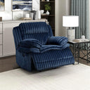 Corduroy Reclining Sofa Set with Pillow Top Arms & Pocket Coil Cushions