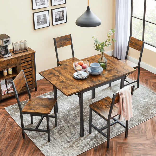 Extendable Dining Table Set with 2 Chairs