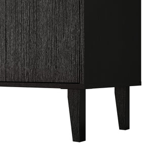 4-Door Wood Sideboard Buffet Cabinet