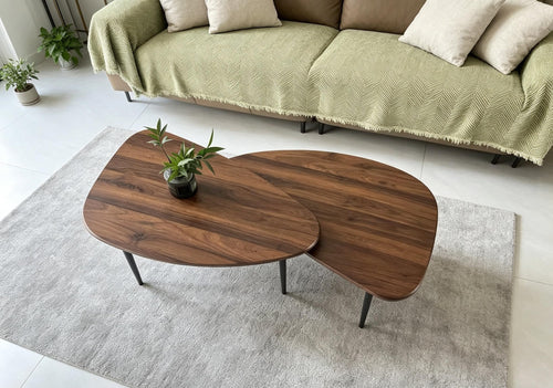 Oval Nesting Coffee Table Set