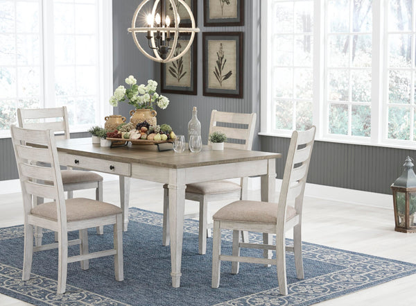 Farmhouse Dining Chair Set of 2 – Ladderback Wood
