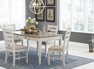 Farmhouse Rectangular Dining Table with Storage