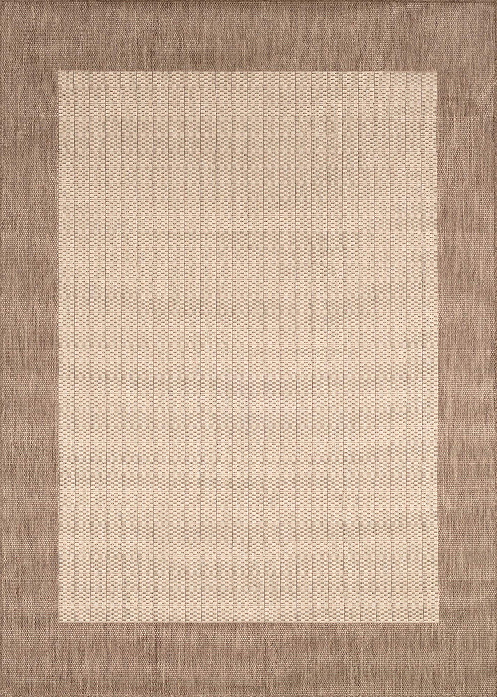 Indoor Outdoor Checkered Flatweave Area Rug 5'3" x 7'6"
