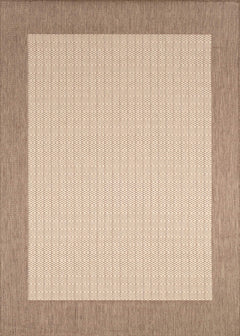 Indoor Outdoor Checkered Flatweave Area Rug 5'3" x 7'6"