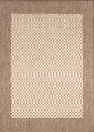 Indoor Outdoor Checkered Flatweave Area Rug 5'3" x 7'6"