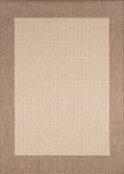 Indoor Outdoor Checkered Flatweave Area Rug 5'3" x 7'6"