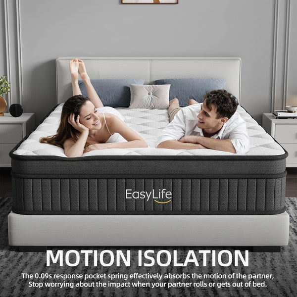 12-Inch Hybrid Full Mattress with Pocketed Springs & Memory Foam